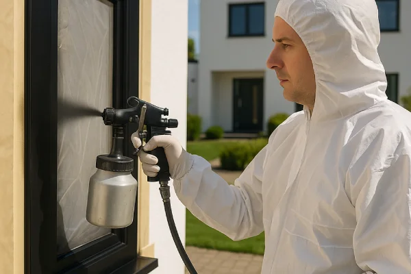 Покраска пластиковых окон